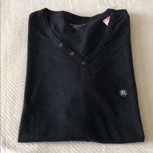 Structure v neck black t-shirt XL